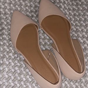 Brand New!! Pointy Toe Nude Flats!!